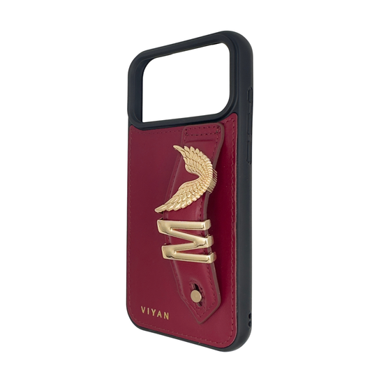 Burgundy leather iPhone 18 Pro Max case #burgundy