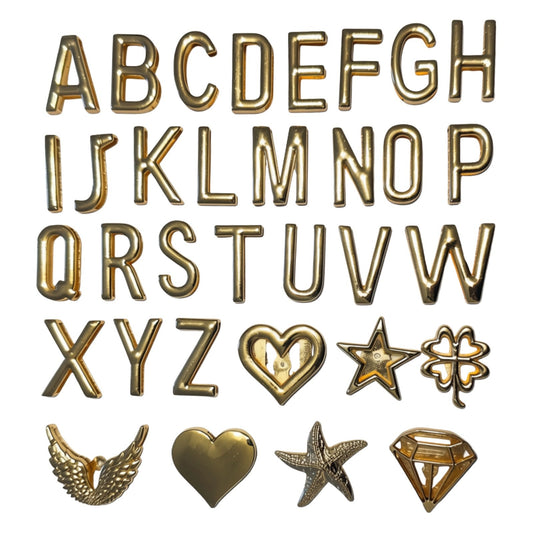VIYAN gold letter and symbol charms