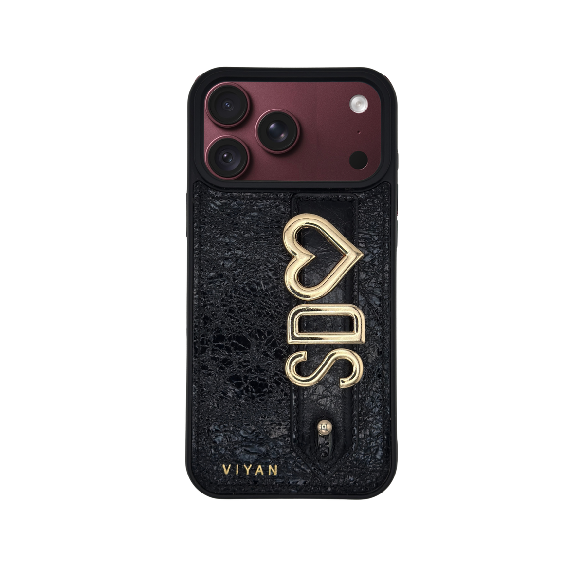 iPhone 18 Pro Max Black - Viyan leather case