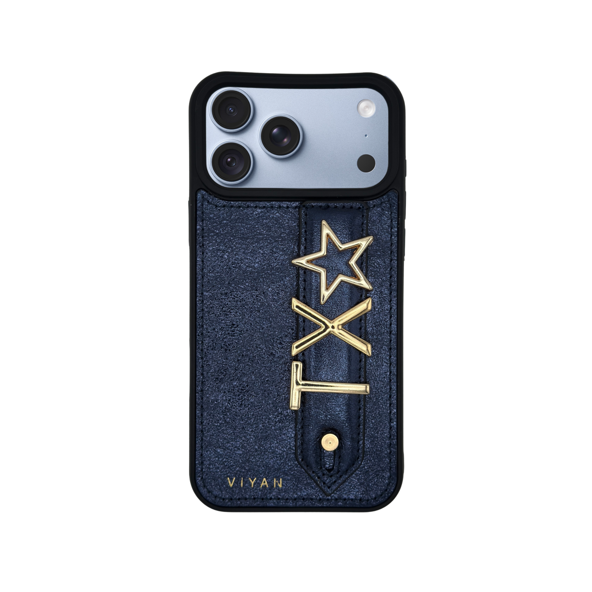 iPhone 18 Pro Max Navy - Viyan leather case