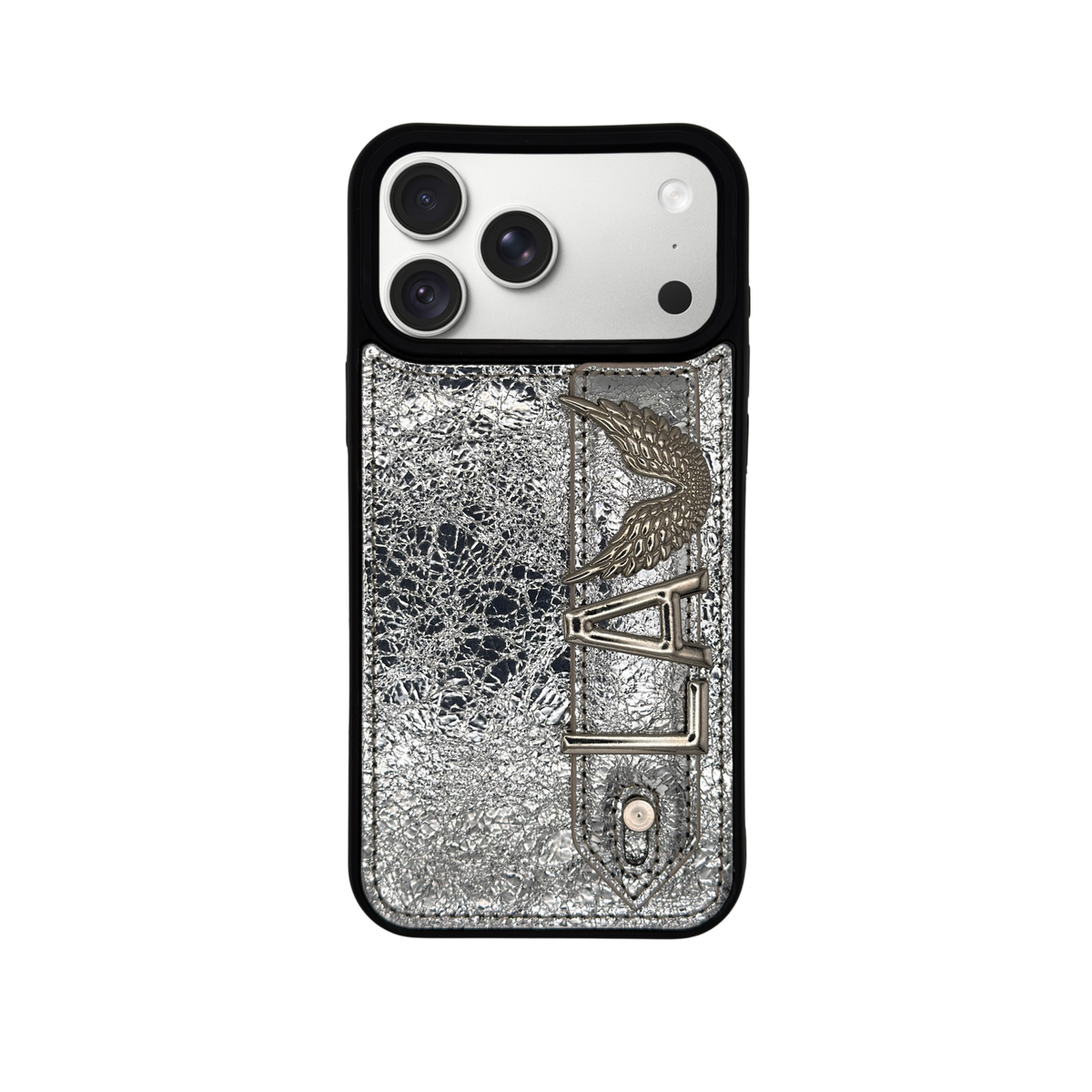 iPhone 18 Pro Max Silver - Viyan leather case