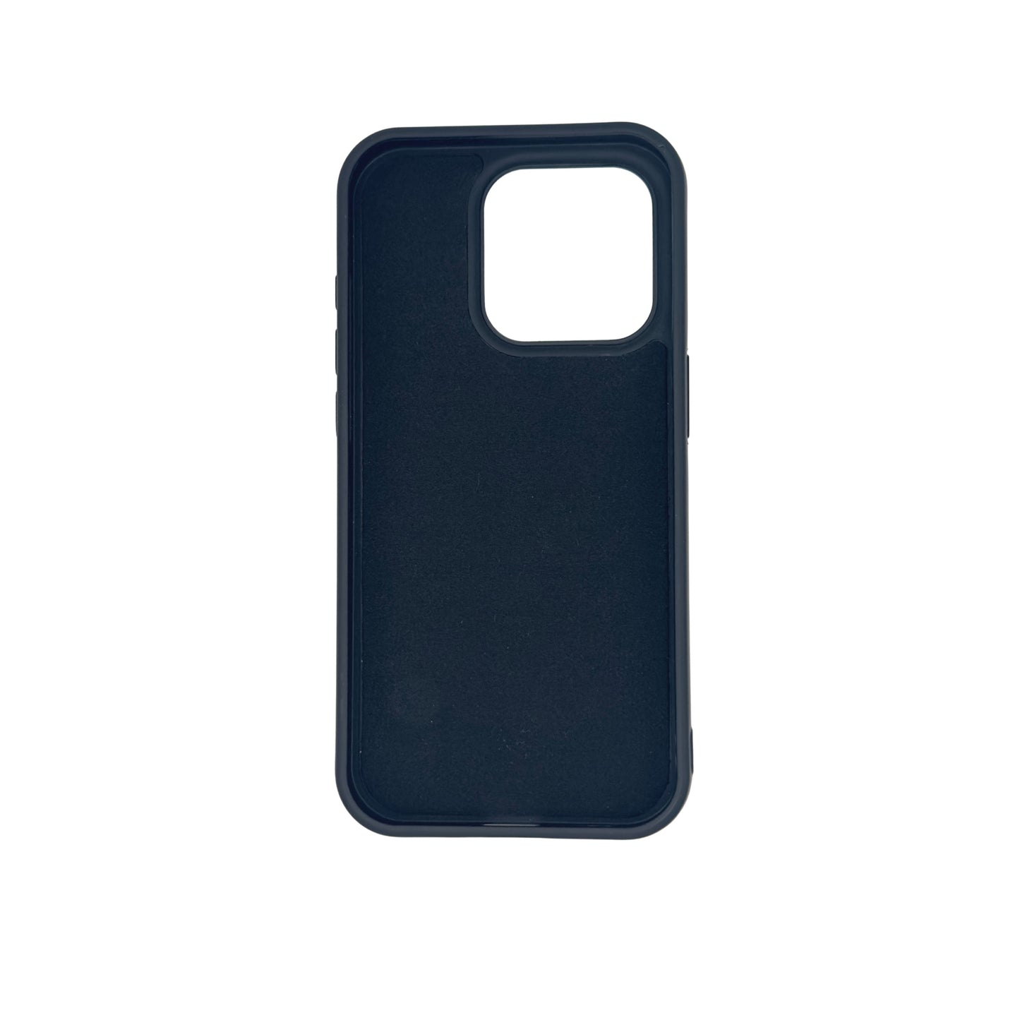 Soft-lined interior of VIYAN leather iPhone 15 Pro case