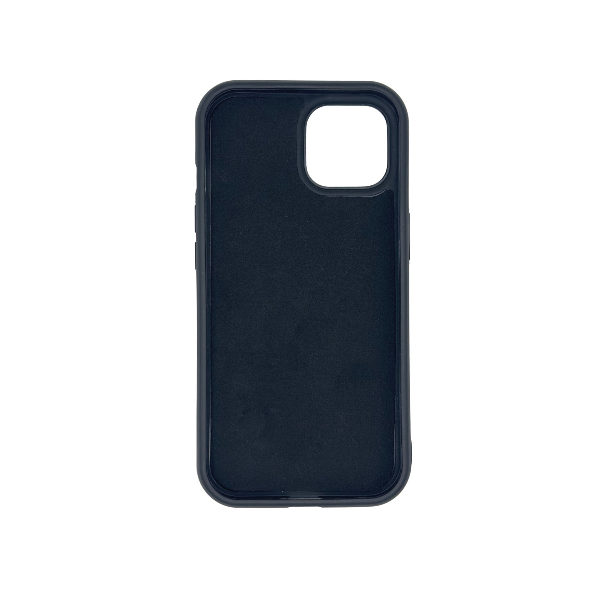 Soft-lined interior of VIYAN leather iPhone 15 case