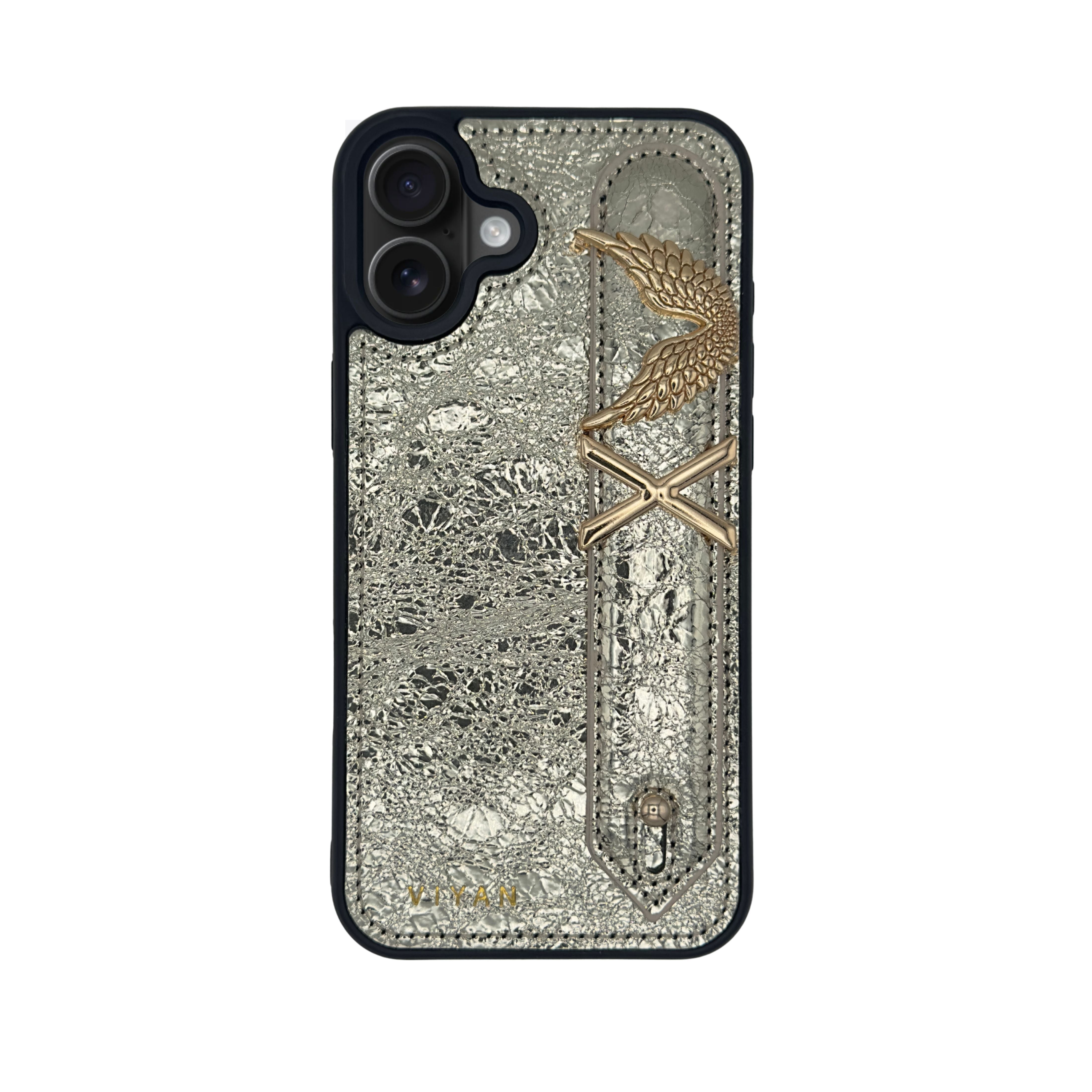 Personalized Leather Phone Case for iPhone 16 Plus – VIYAN