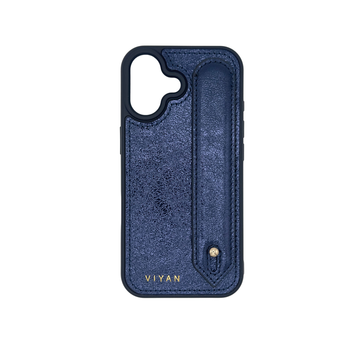 Navy leather iPhone 17 case #navy