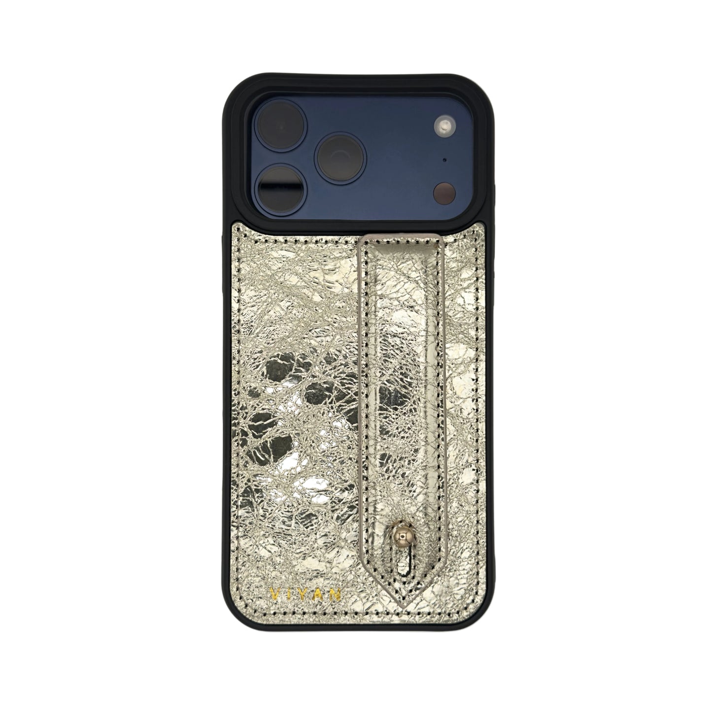 Gold leather iPhone 17 Pro Max case #gold