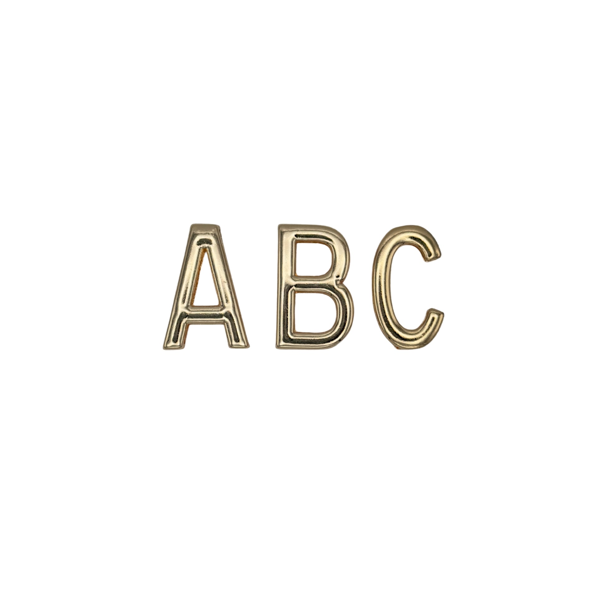 Gold letter charms A-Z for VIYAN leather case #gold