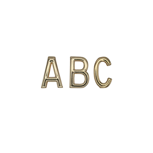 Gold letter charms A-Z for VIYAN leather case #gold
