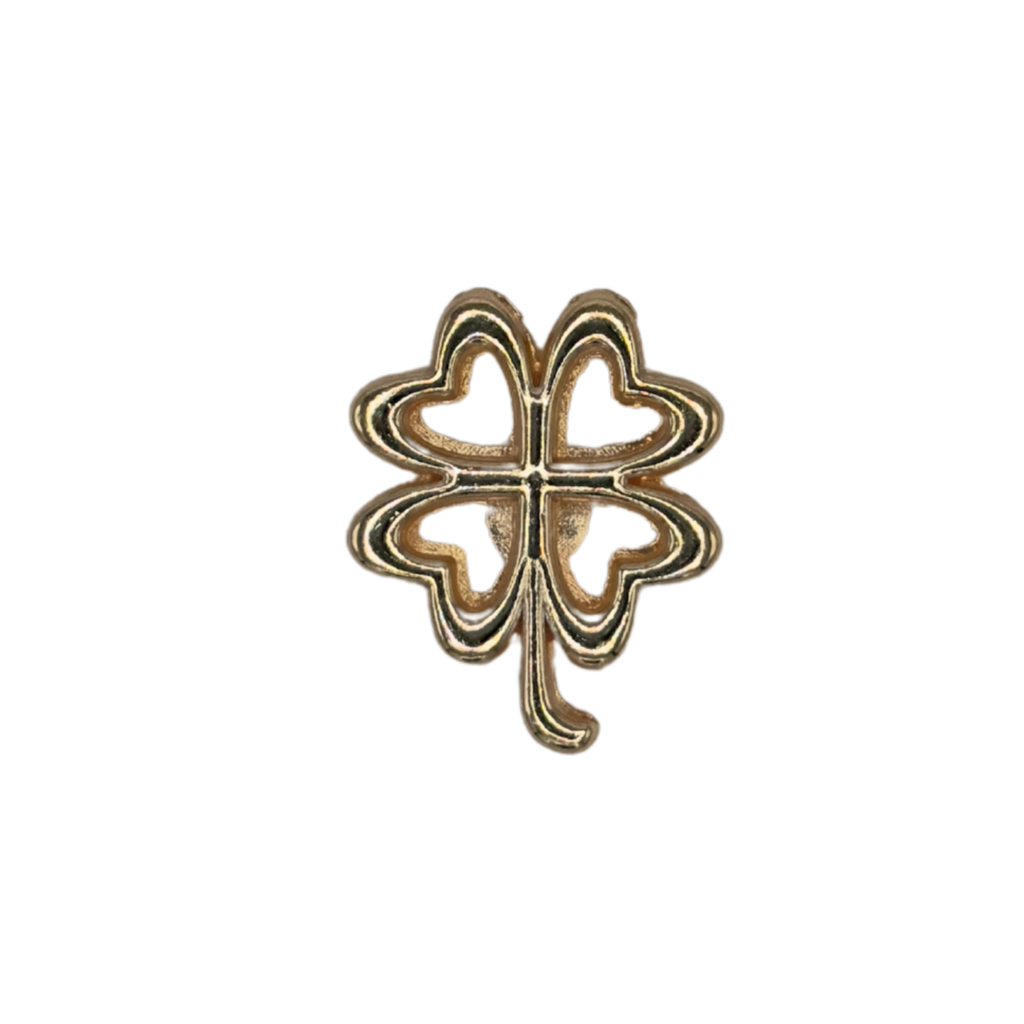 Gold-tone clover charm by VIYAN #gold