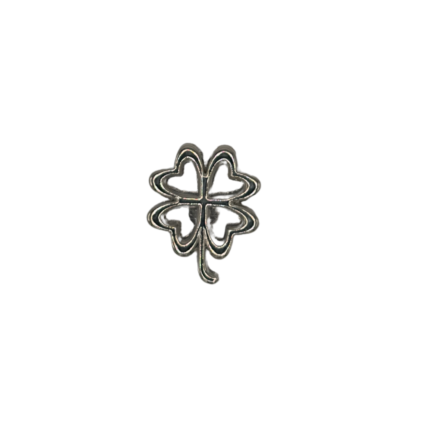 Silver-tone clover charm by VIYAN #silver