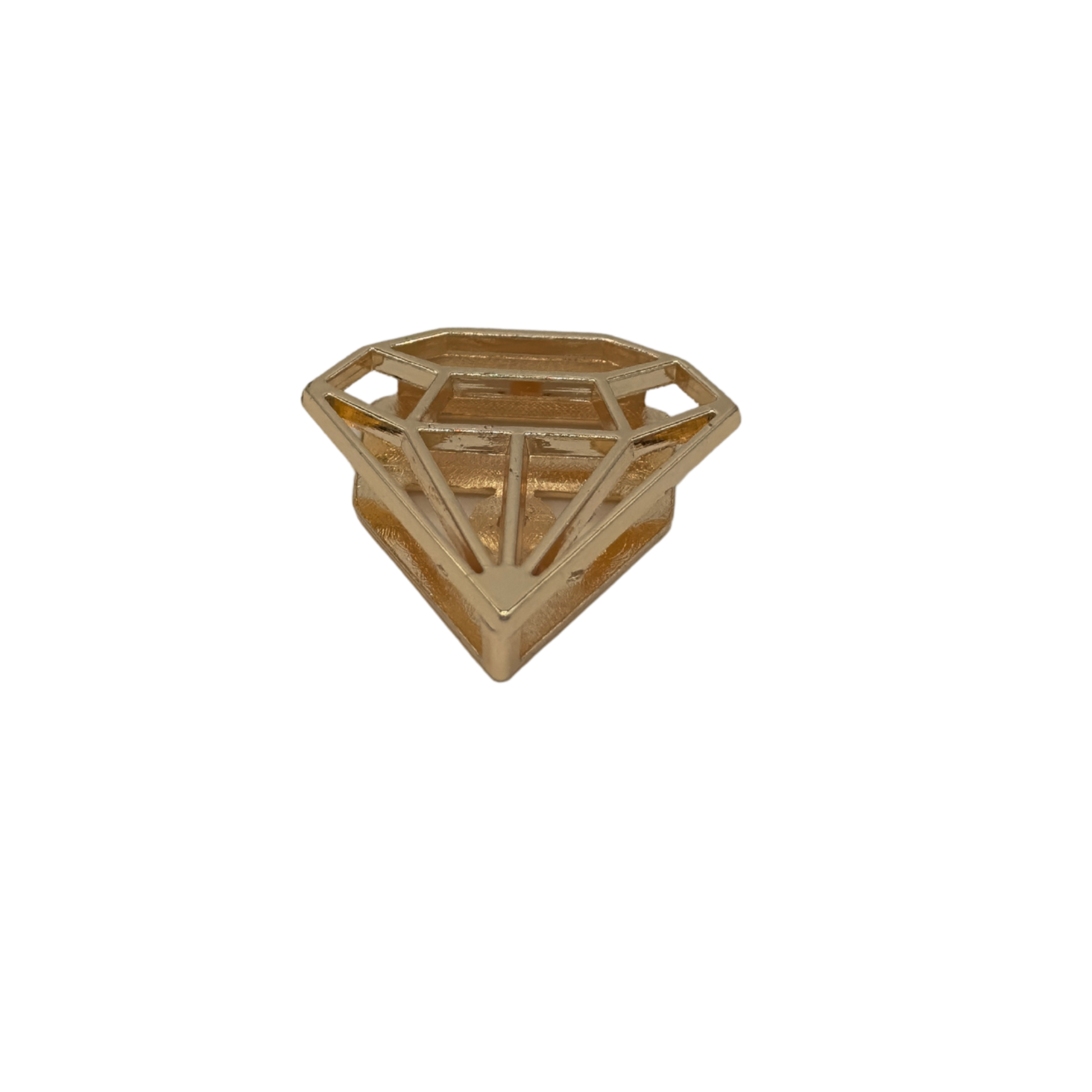 Gold-tone diamond charm by VIYAN #gold