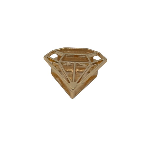 Gold-tone diamond charm by VIYAN #gold