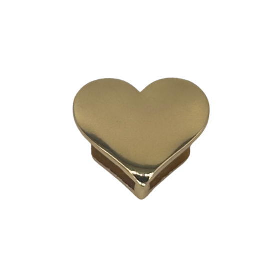 Gold-tone heart charm by VIYAN #gold