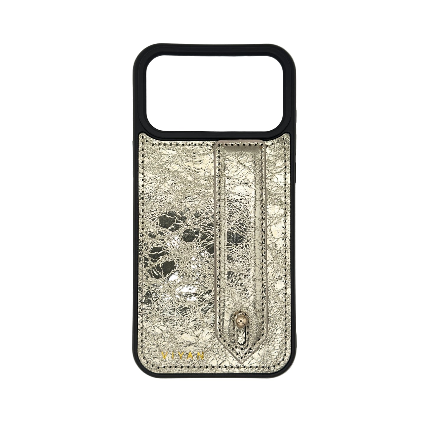 Gold leather iPhone 17 Pro Max case #gold