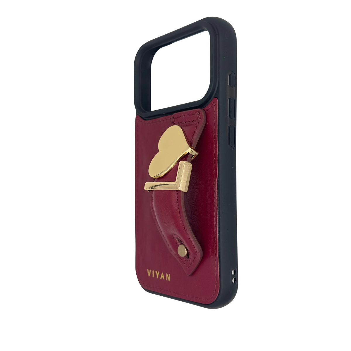 Burgundy leather iPhone 18 Pro case #burgundy