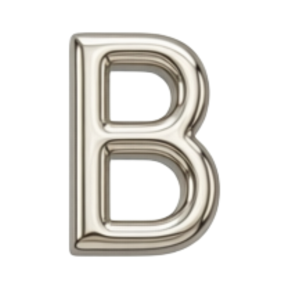 Silver letter B charm by VIYAN