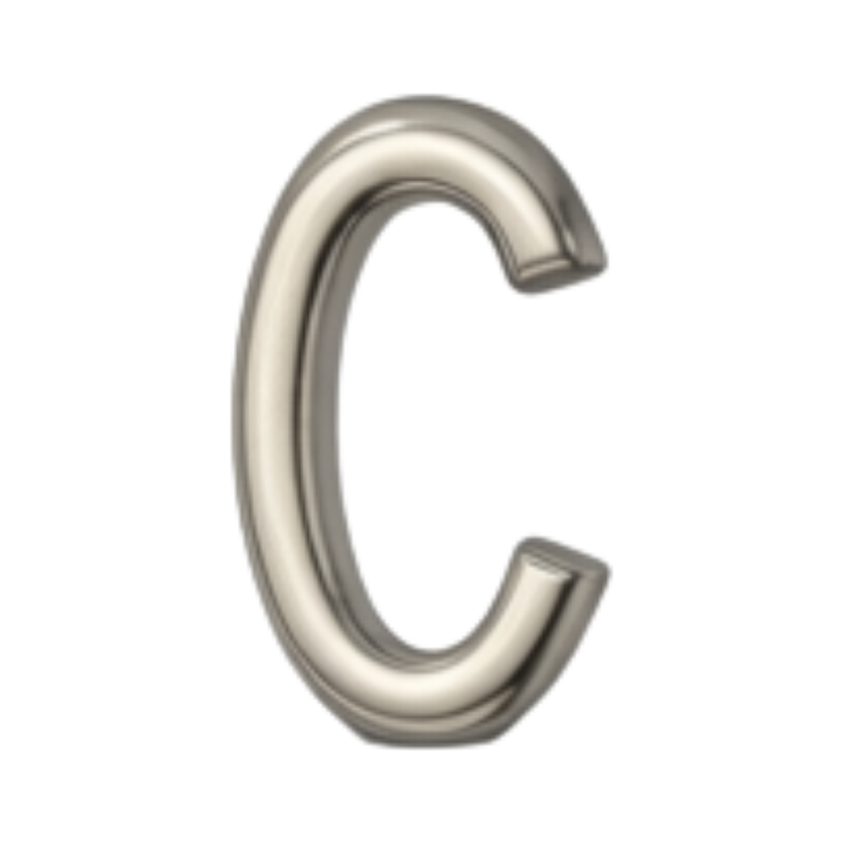 Silver letter C charm by VIYAN