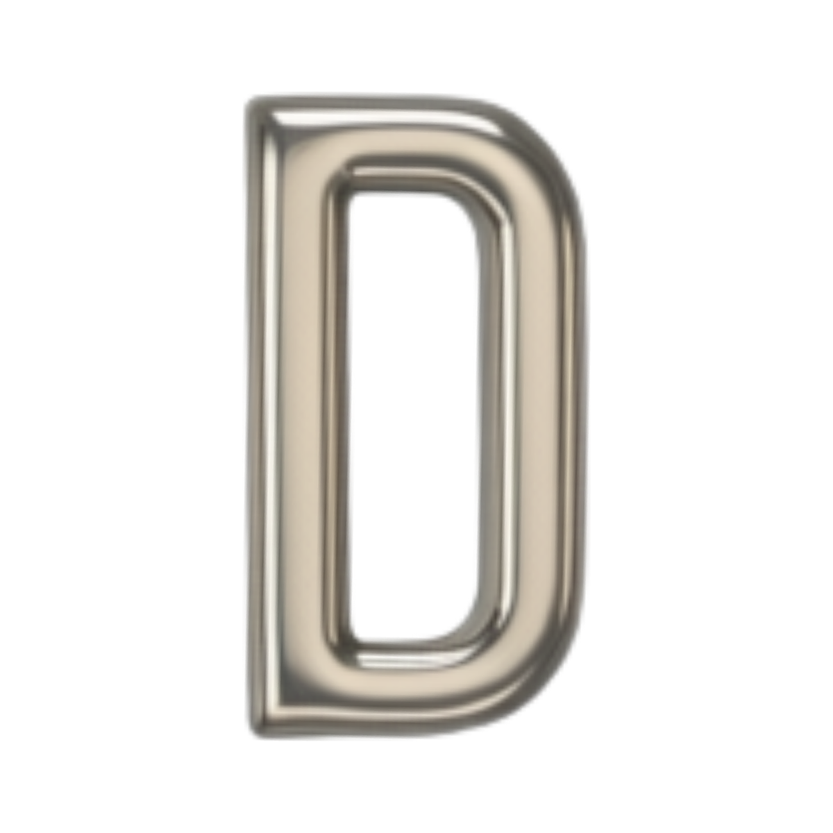 Silver letter D charm by VIYAN