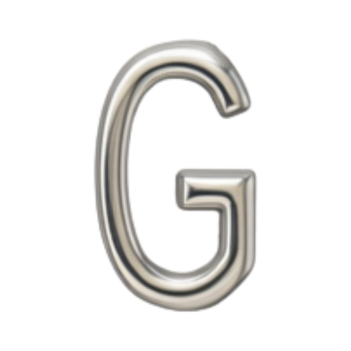 Silver letter G charm by VIYAN