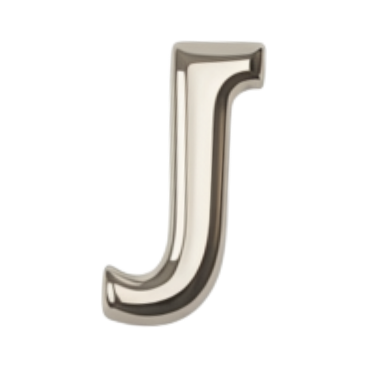 Silver letter J charm by VIYAN