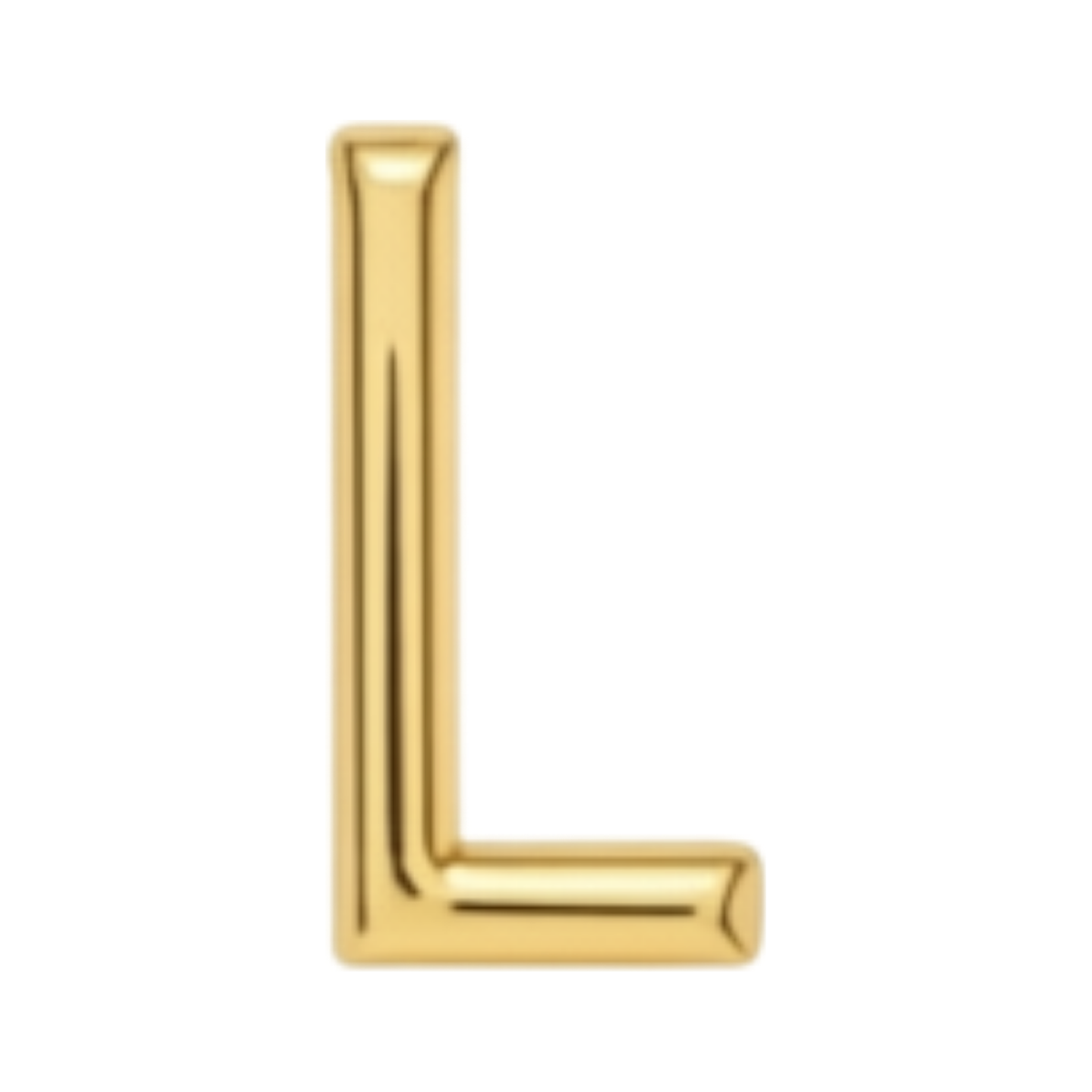 Gold letter L charm by VIYAN