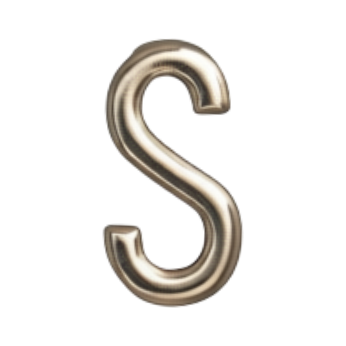 Silver letter S charm by VIYAN