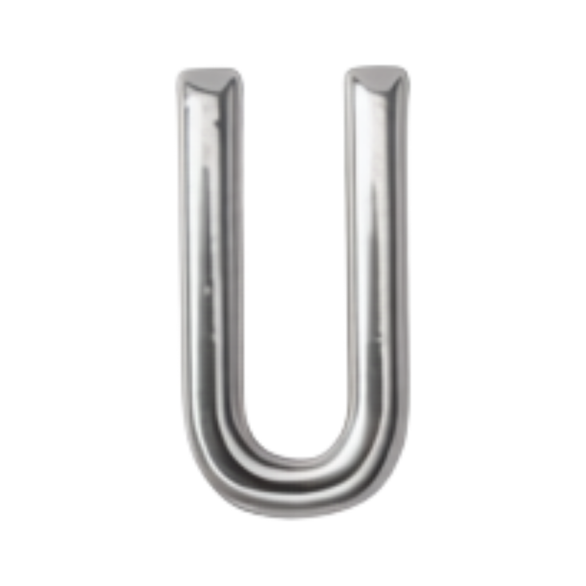 Silver letter U charm by VIYAN