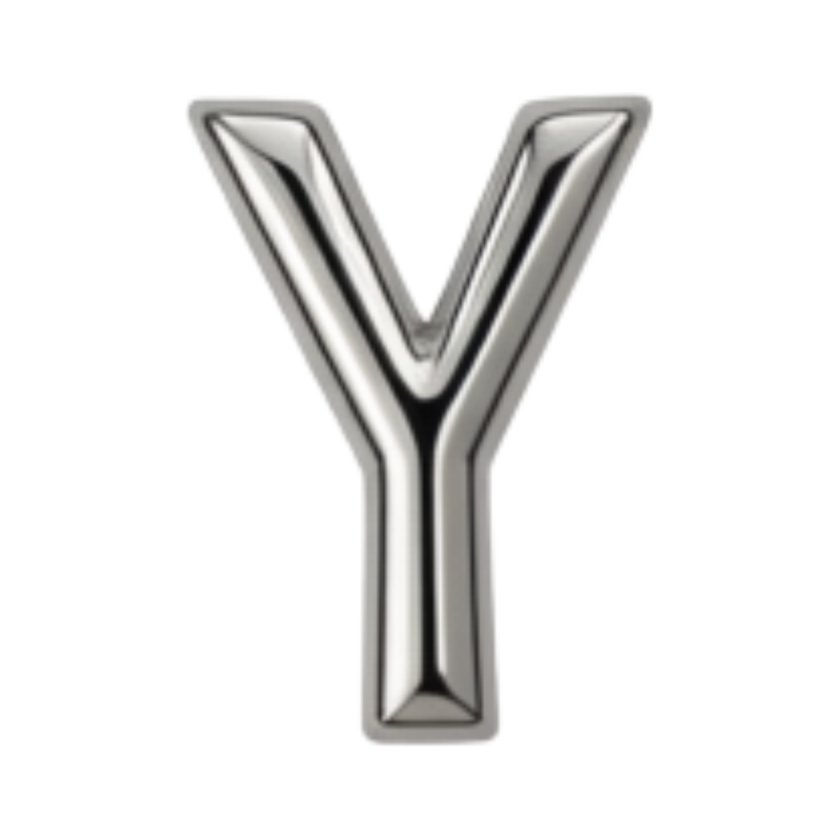 Silver letter Y charm by VIYAN