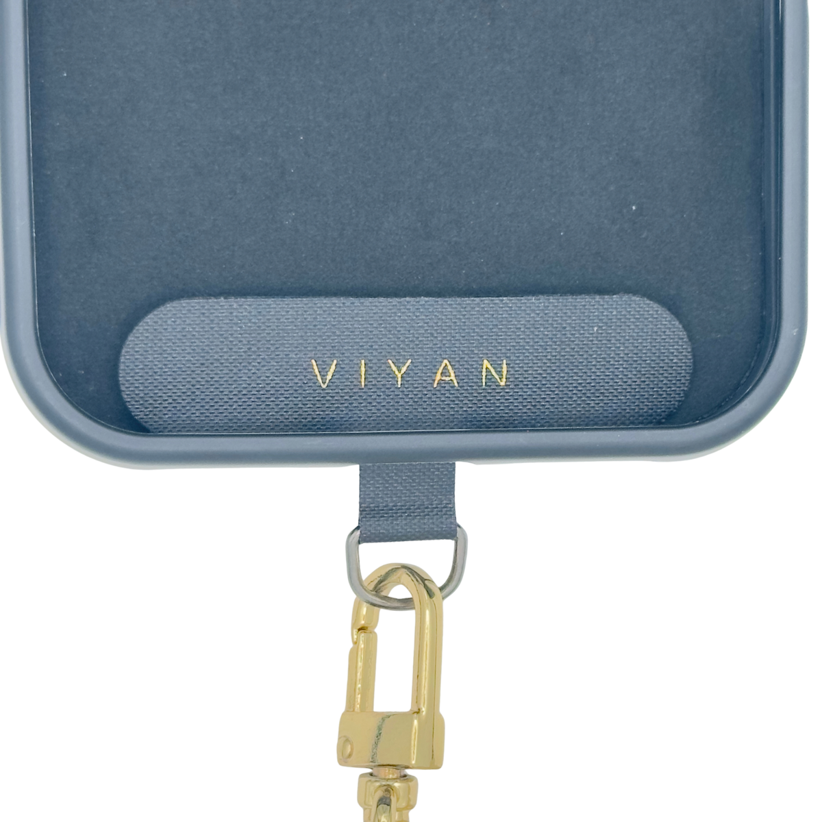 Strap connector tab fitted inside a VIYAN case #burgundy
